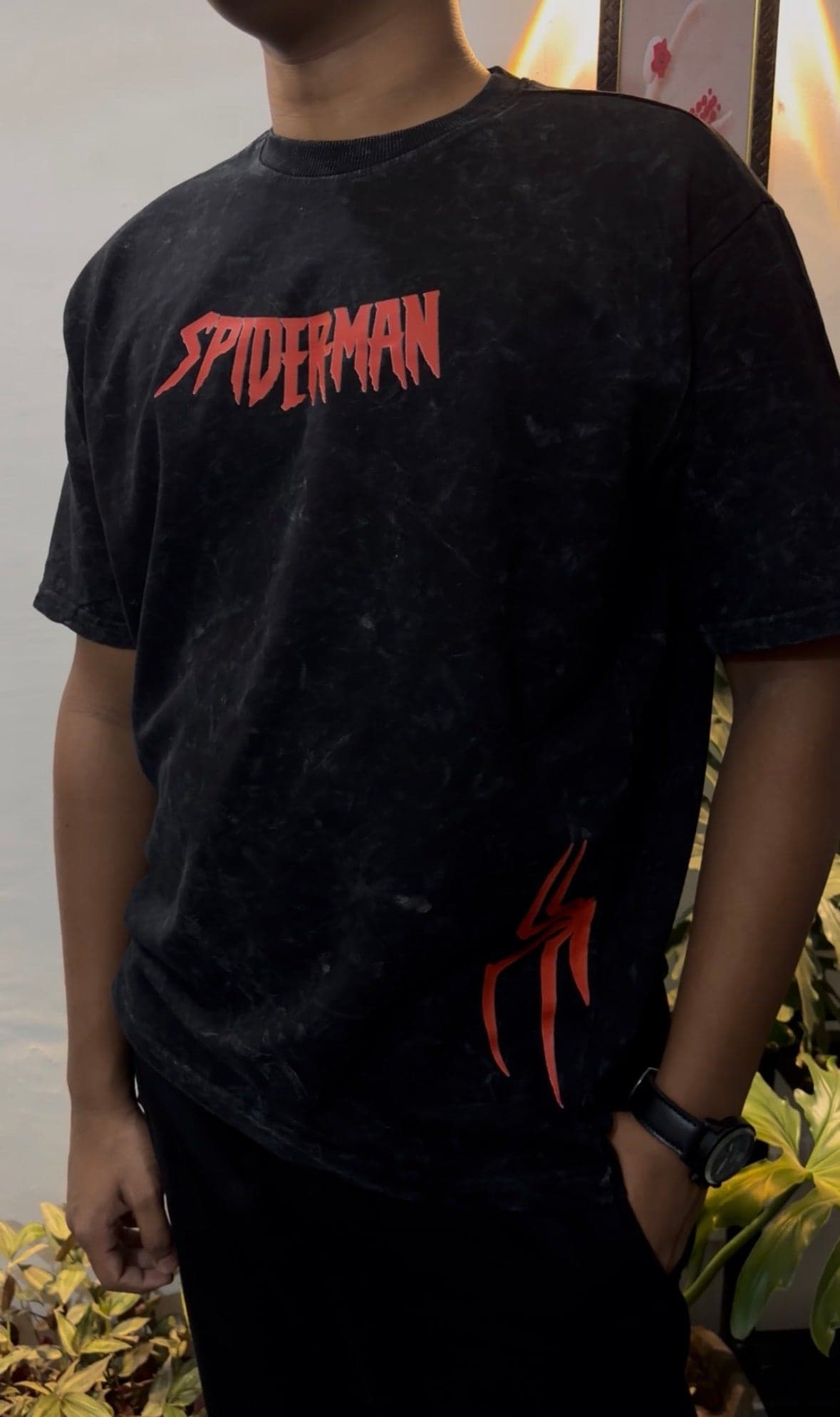 Spiderman acid wash